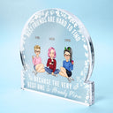 Our Memories Are Countless, Our Friendship Is Endless - Christmas Gifts For Best Friends, Besties - Personalized Round Shaped Acrylic Plaque