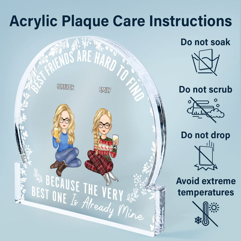 Our Memories Are Countless, Our Friendship Is Endless - Christmas Gifts For Best Friends, Besties - Personalized Round Shaped Acrylic Plaque