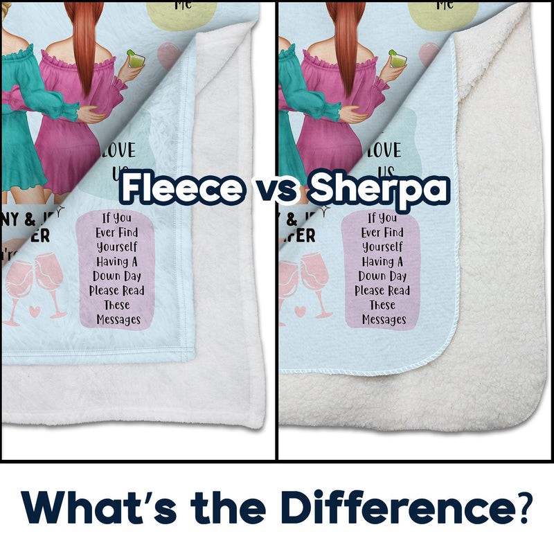 Reasons Why You Are My Bestie Version 2 - Holiday, Birthday, Loving Gift For Friends, Colleagues - Personalized Fleece Blanket