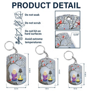 I'll Carry You - Memorial Gift For Family, Siblings, Friends - Personalized Aluminum Keychain