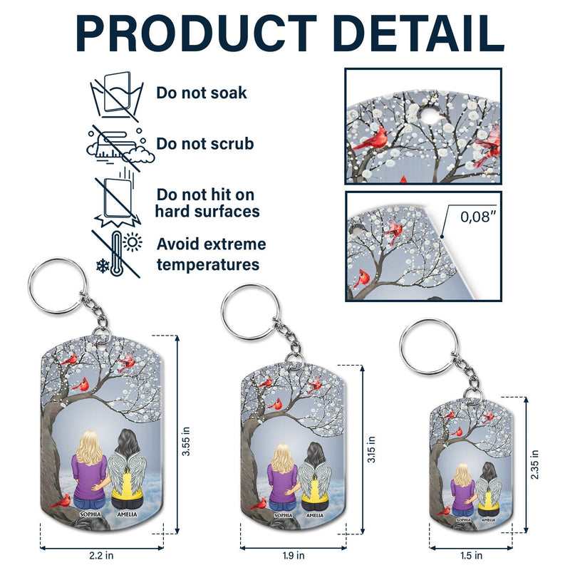 I'll Carry You - Memorial Gift For Family, Siblings, Friends - Personalized Aluminum Keychain