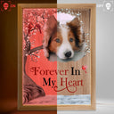 Photo personnalisée « Je suis toujours avec toi » - Cadeau commémoratif pour la famille et les amis - Cadre photo personnalisé avec boîte lumineuse