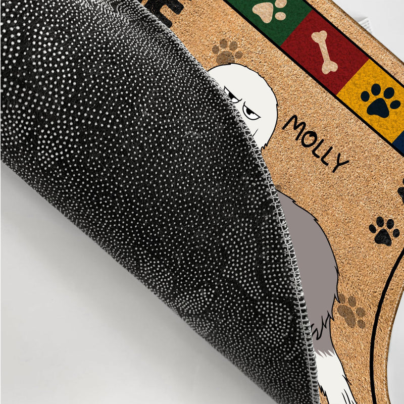 Beware Of The Wiggle Butt - Gift For Dog Lovers - Personalized Doormat