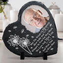 Custom Photo May The Winds Of Heaven Blow Softly - Memorial Gift For Family, Friends, Siblings, Dog Lovers, Cat Lovers - Personalized Heart Memorial Garden Stone