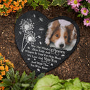 Custom Photo May The Winds Of Heaven Blow Softly - Memorial Gift For Family, Friends, Siblings, Dog Lovers, Cat Lovers - Personalized Heart Memorial Garden Stone