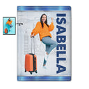 Custom Photo - Birthday Gift For Her, Him, Family, Trippin', Traveling Lovers - Personalized Passport Cover, Passport Holder