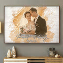 Custom Photo Watercolor Painting - Birthday, Anniversary Gift For Spouse, Husband, Wife, Couple - Personalized Poster