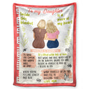 Inside This Blanket Is A Piece Of My Heart - Birthday, Loving Gift For Mother, Daughter, Aunt, Niece - Personalized Fleece Blanket
