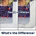 Custom Photo A Hug From Heaven - Memorial Gift For Family, Friends, Siblings - Personalized Fleece Blanket