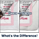 Custom Photo Never Forget That I Love You Mom - Gift For Daughters - Personalized Fleece Blanket