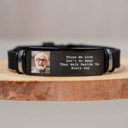 Custom Photo,Memorial,Family,Gift For Father,Gift For Mother,Sad - Custom Photo I'll Carry You With Me Memorial - Personalised Engraved Bracelet