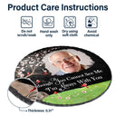 Photo personnalisée « Je suis toujours avec toi » Arbre en fleurs – Cadeau commémoratif pour la famille et les amis – Pierre commémorative circulaire personnalisée pour jardin