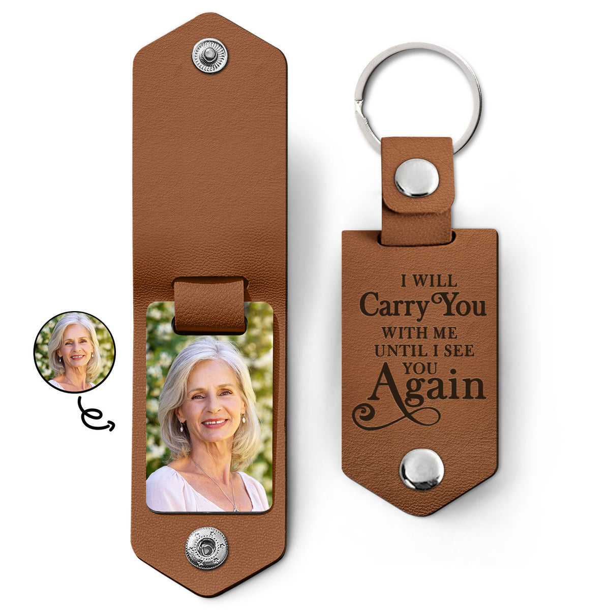 Custom Photo I'll Carry You - Memorial Gift For Mom, Dad, Family, Sibl 