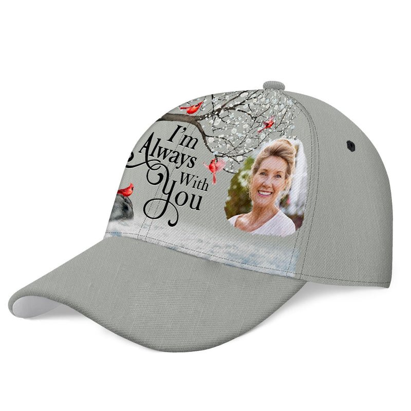 Custom Photo I'll Carry You - Memorial Gift For Mom, Dad, Family, Siblings, Friends - Personalized Classic Cap