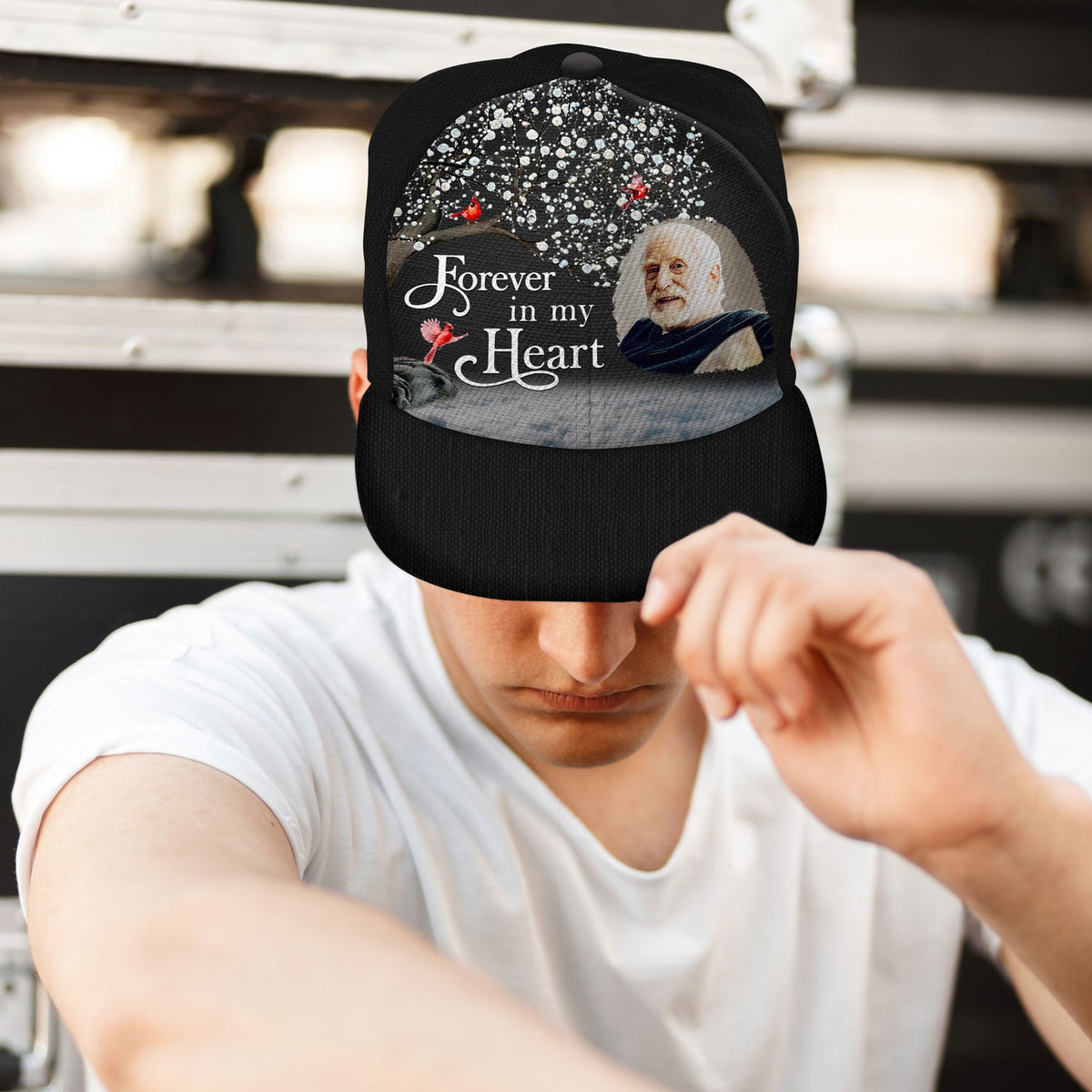 Custom Photo I'll Carry You - Memorial Gift For Mom, Dad, Family, Siblings, Friends - Personalized Classic Cap