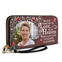 Custom Photo I'll Carry You - Memorial Gift For Mom, Dad, Family, Siblings, Friends - Personalized Leather Long Wallet