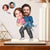 Custom Photo Funny Couple Carrying - Gift For Couples, Husband, Wife - Personalized Custom Shaped 2-Layered Wooden Plaque