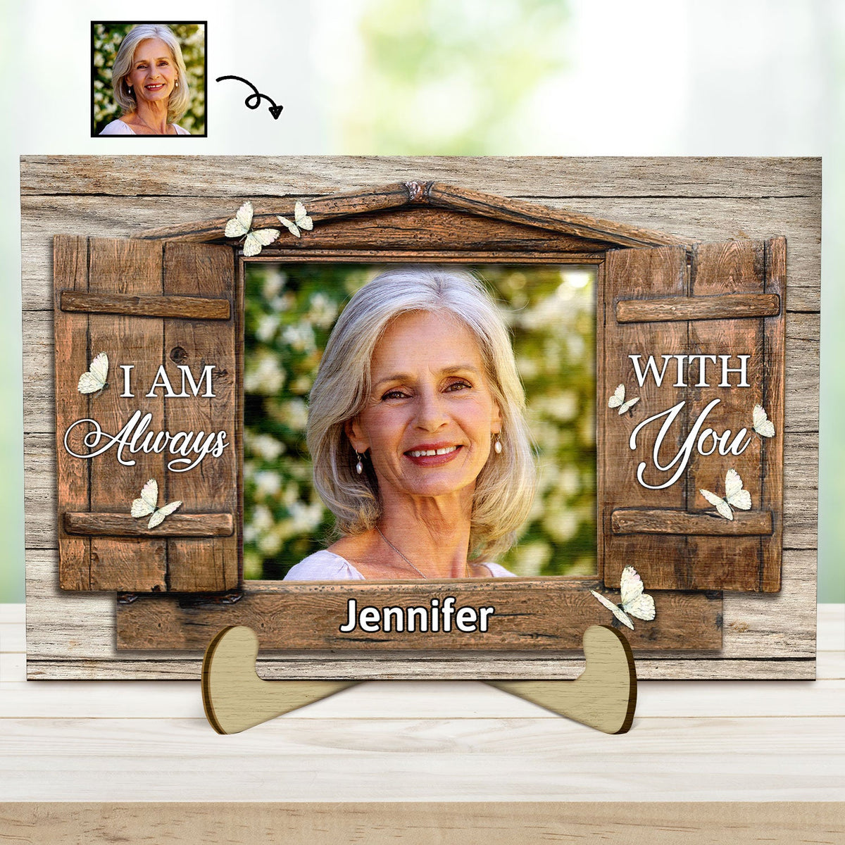 Custom Photo I Am Always With You Window - Loving, Memorial Gift For F ...