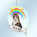 Custom Photo Family Pet Missing - Memorial Gift For Pet Lovers, Family - Personalized Acrylic Car Hanger