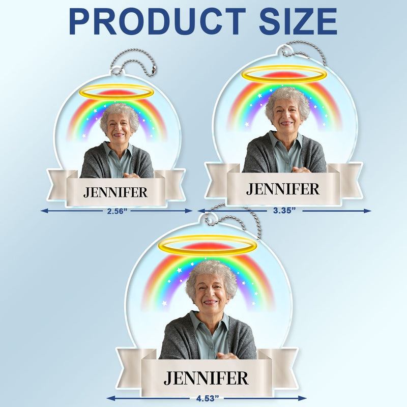 Custom Photo Family Pet Missing - Memorial Gift For Pet Lovers, Family - Personalized Acrylic Car Hanger