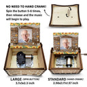 Custom Photo I'm Always With You You're My Sunshine - Memorial Gift For Family, Friends - Personalized Spin Button, Hand Crank Music Box