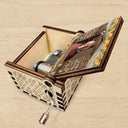 Custom Photo I'm Always With You You're My Sunshine - Memorial Gift For Family, Friends - Personalized Spin Button, Hand Crank Music Box