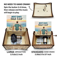 A Bond That Can't Be Broken - Gift For Dog Lovers, Dog Mom - Personalized Spin Button, Hand Crank Music Box