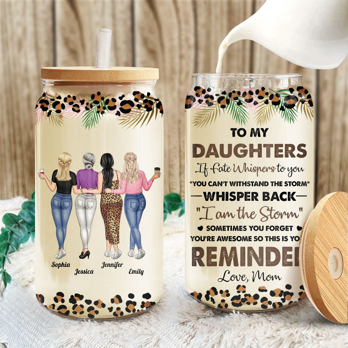 You Are Awesome So This Is Your Reminder - Birthday, Loving Gift For Gift For Daughter, Granddaughter, Girl - Personalized Clear Glass Can