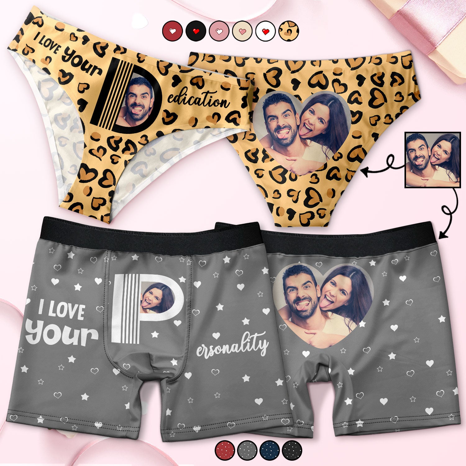 Matching Couples Underwear, Caution Slippery When Wet, Caution Choking  Hazard, His and Hers, Couples Gift (M, Thong, Black)