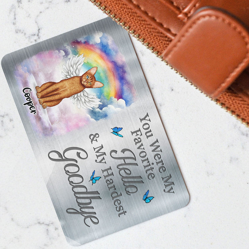 Photo personnalisée avec empreintes de pattes sur mon cœur - Cadeau commémoratif pour les propriétaires et les amoureux des animaux - Carte portefeuille en aluminium personnalisée