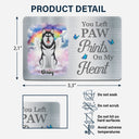 Photo personnalisée avec empreintes de pattes sur mon cœur - Cadeau commémoratif pour les propriétaires et les amoureux des animaux - Carte portefeuille en aluminium personnalisée