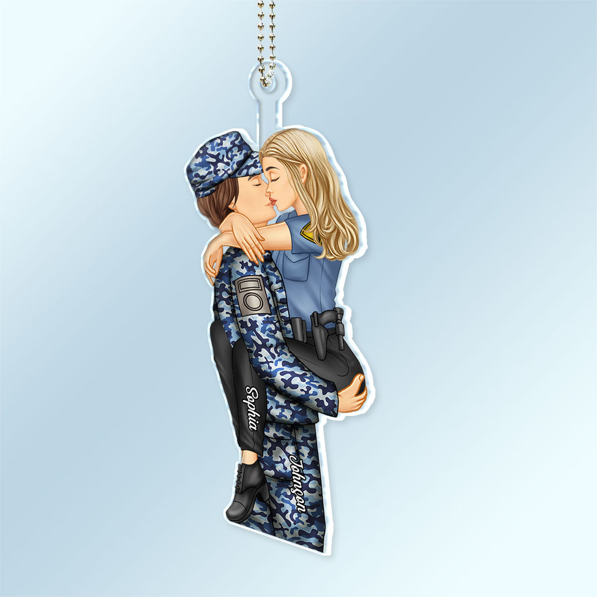 Couple Kissing Occupation - Gift For Couples, Nurse, Firefighter, Poli -  Wander Prints™