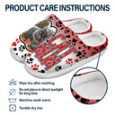 Custom Photo Dog Mom, Cat Mum, Fur Mama - Gift For Pet Lover, Women Who Love Dogs & Cats - Personalized Fluffy Slippers