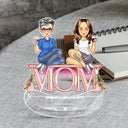 Mother And Daughter Son From The Star - Birthday, Loving Gift For Mom, Mum - Personalized Acrylic Shaking Stand