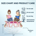 Mother And Daughter Son From The Star - Birthday, Loving Gift For Mom, Mum - Personalized Acrylic Shaking Stand