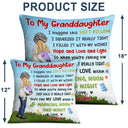 Grandma Mom Hugged This Soft Chibi Carry Child - Gift For Granddaughter, Grandson, Kids - Personalized Pillow