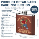 Rétro Quel jour sommes-nous aujourd'hui Qui s'en soucie - Cadeau pour papa, grand-père, cadeau de retraite - Flasque personnalisée