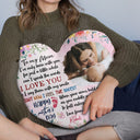Custom Photo I've Been With You For Just A Little While - Gift For Baby, Newborn, New Mom - Personalized Heart Shaped Pillow