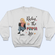 Rockin' The Nana Life - Cadeau pour grand-mère, maman - T-shirt personnalisé