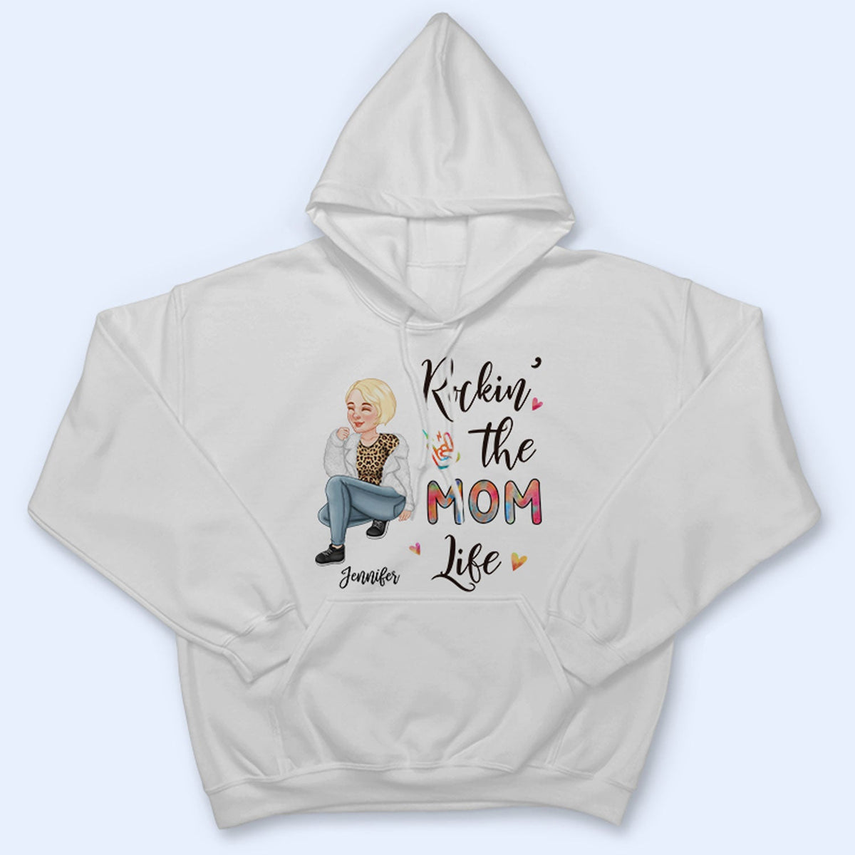 Rockin' The Nana Life - Cadeau pour grand-mère, maman - T-shirt personnalisé