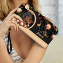 Black Mom - Cadeau pour maman, maman, maman - Portefeuille long en cuir personnalisé