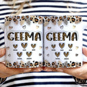 Leopard Nana Title - Birthday, Loving Gift For Mom, Mother, Mama, Grandma, Grandmother - 3D Inflated Effect Printed Mug, Personalized White Edge-to-Edge Mug