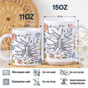 Fist Bump, A Bond That Can Never Be Broken - Gift For Dad, Grandpa, Mom, Grandma - 3D Inflated Effect Printed Mug, Personalized White Edge-to-Edge Mug