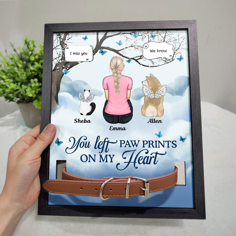 If Love Could Have Saved You - Memorial, Sympathy Gift For Dog Owners, Cat Lovers - Personalized Rectangle Pet Loss Sign, Collar Frame