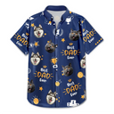 Trophée photo personnalisé « Meilleur papa de chien de tous les temps » - T-shirt hawaïen personnalisé