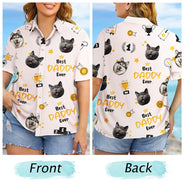 Custom Photo Best Dog Dad Ever Trophy Pet Daddy - Personalized Hawaiian Shirt