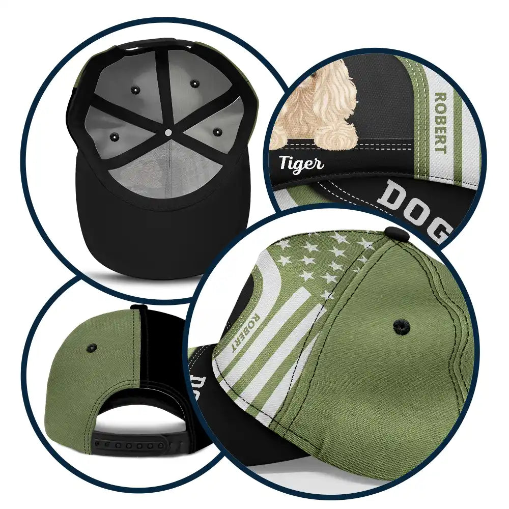 Stars And Stripes Dog Dad Pet Father - Personalized Classic Cap
