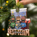 Bestie Forever - Christmas Gift For Best Friends, Colleagues, Sibling, Family - Personalized Wooden Cutout Ornament