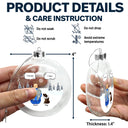 I Miss You - Christmas Memorial Gift For Pet Lovers, Dog Mom, Dog Dad, Cat Mom, Cat Dad - Personalized Clear Flat Ball Ornament