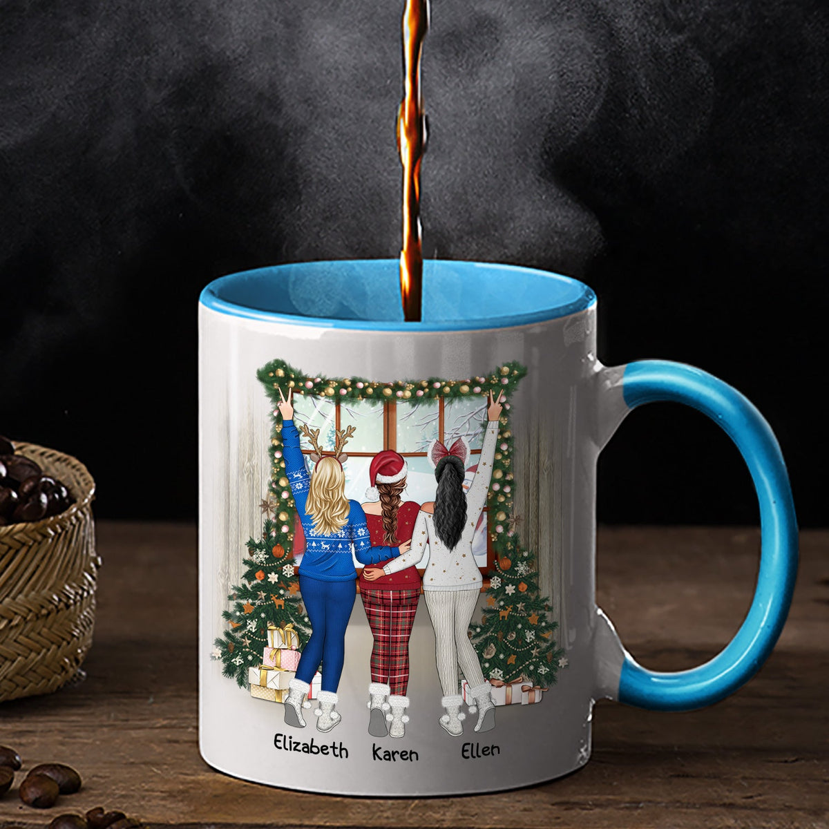 My Sister Has An Awesome Sister True Story - Christmas Gift For Girl, Bestie, Family - Personalized Accent Mug